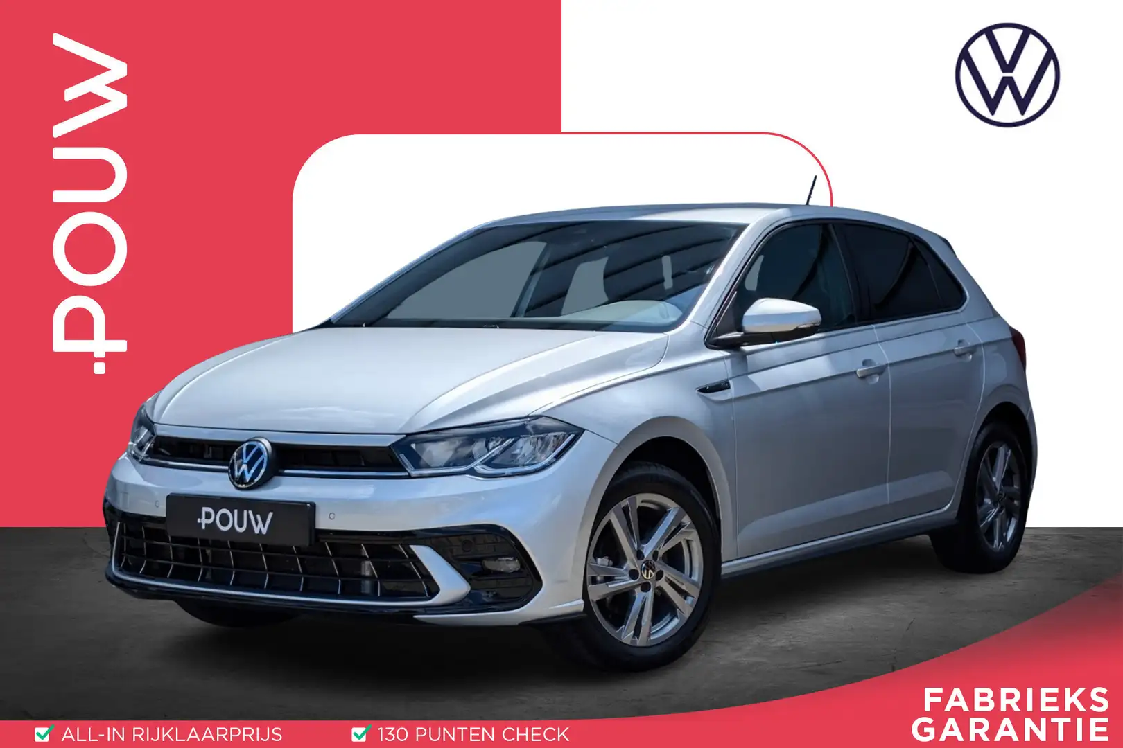 Volkswagen Polo 1.0 TSI 115pk R-Line DSG Camera | App connect | Cl Grijs - 1