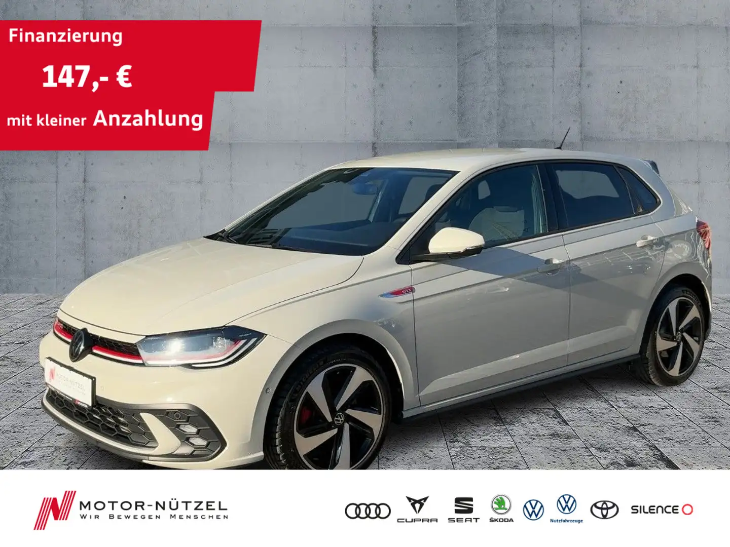 Volkswagen Polo GTI DSG MATRIX+ACC+APP+SHZ+PLA+MFL+DAB+17" Grau - 1