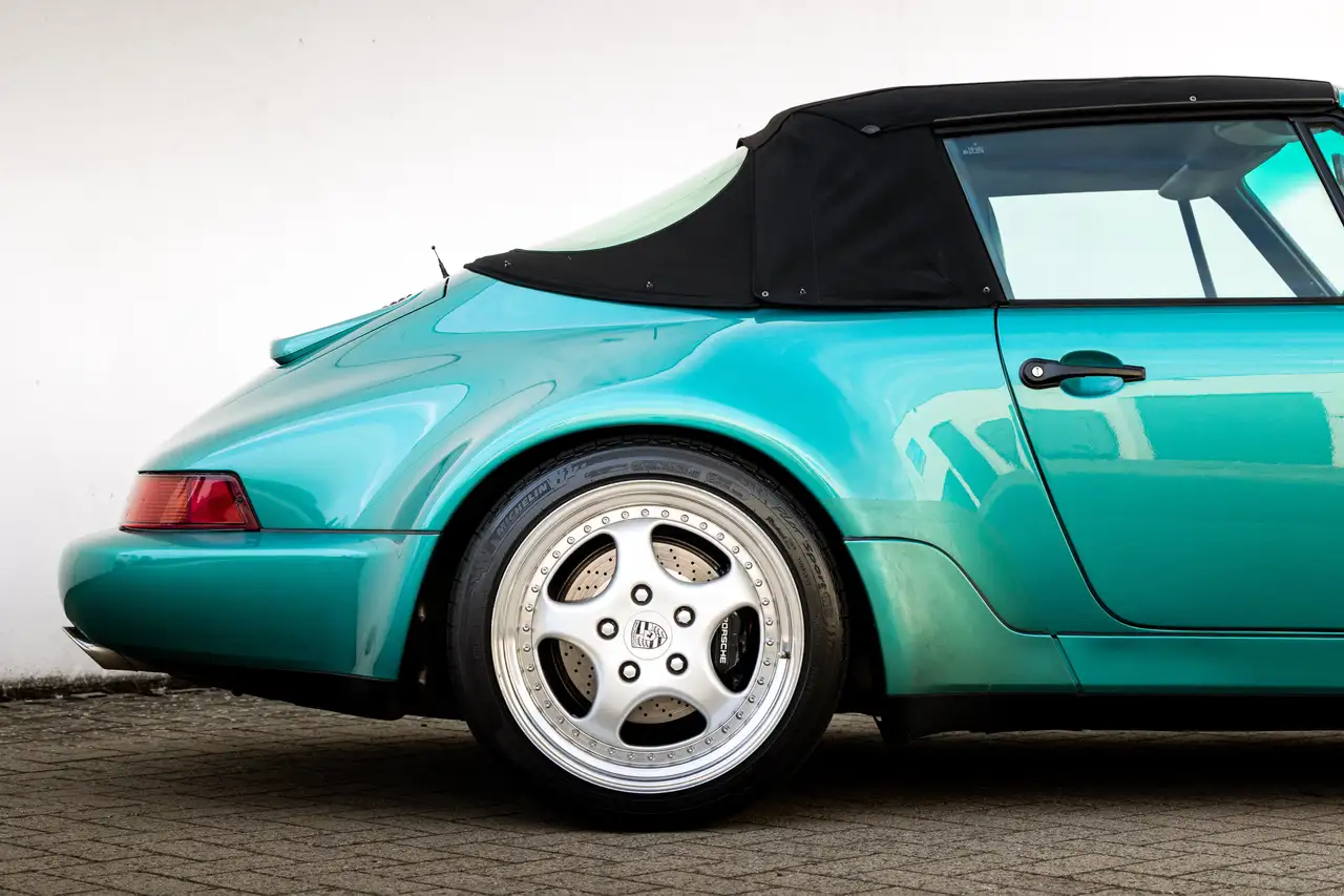 Porsche 964 WTL cabrio / First Paint - Full maintenance history - Wimbledon Green, foto 10