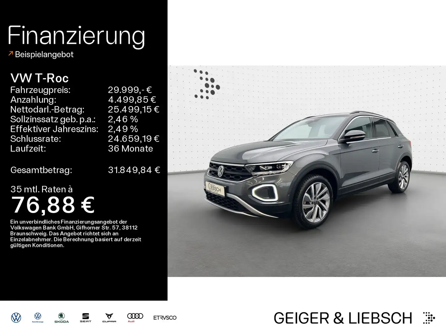 Volkswagen T-Roc 2.0 TDI DSG GOAL*LED*AHK*DIGITAL*NAVI*KAME Grijs - 1