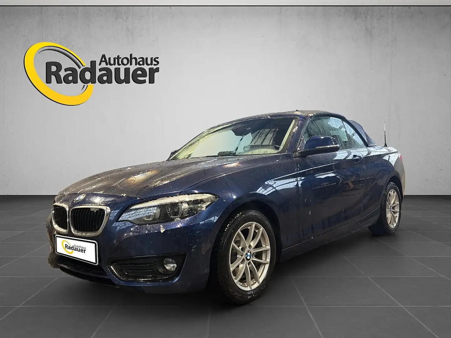 BMW 218 d Cabrio Advantage Blau - 2