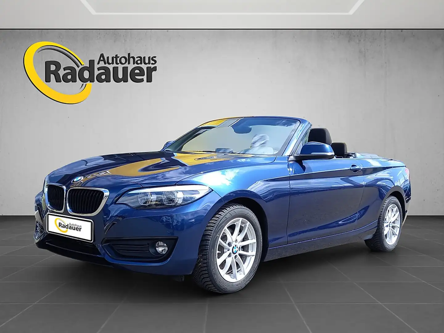 BMW 218 d Cabrio Advantage Blau - 1