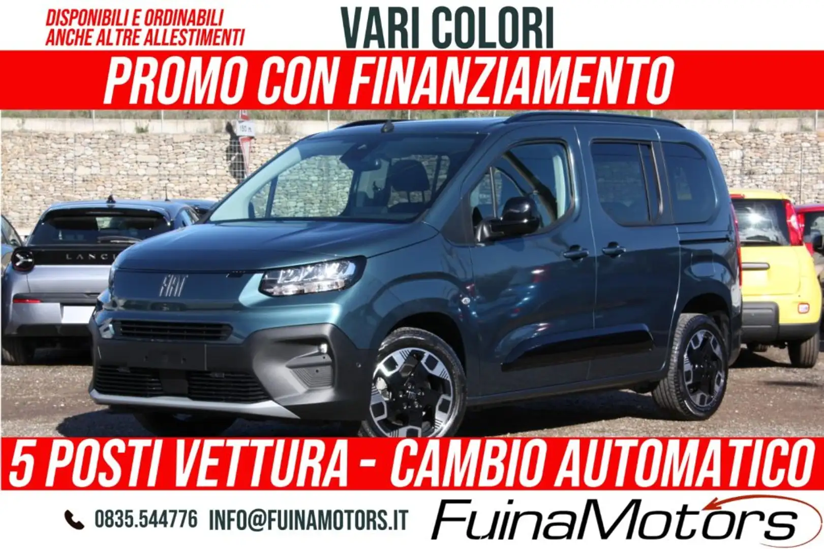 Fiat Doblo 1.5 BlueHdi 130 CV AT8 PC Magic Top NUOVO Blu/Azzurro - 1