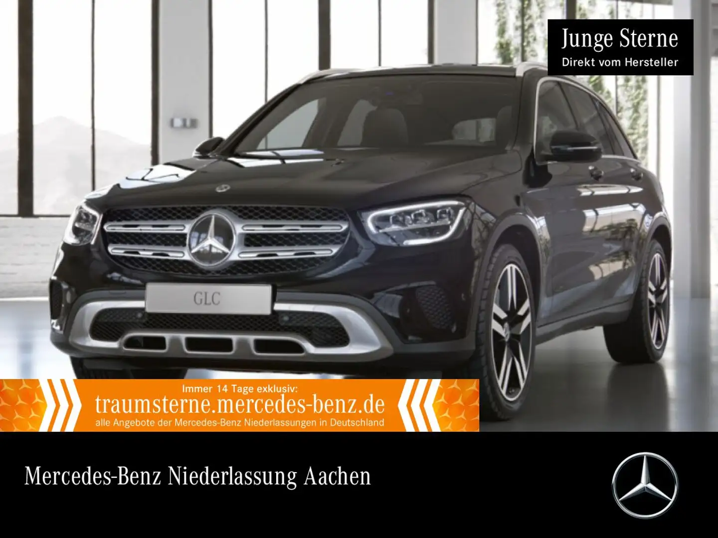 Mercedes-Benz GLC 220 d 4M AHK+LED+KAMERA+SPUR+TOTW+KEYLESS+9G Schwarz - 1