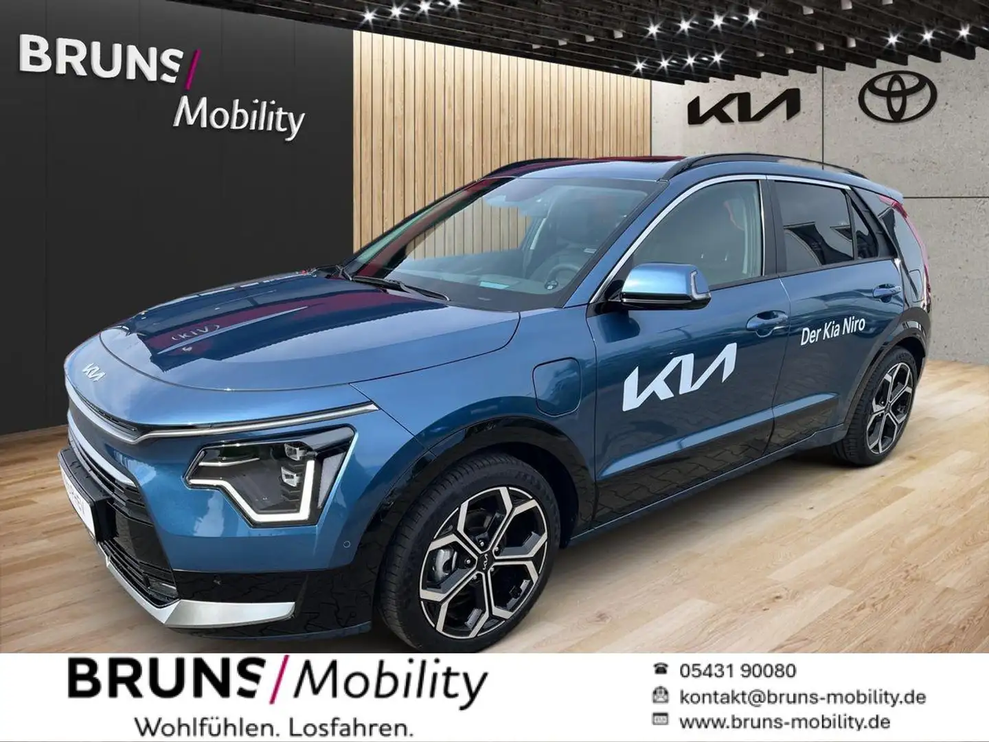 Kia Niro 1.6 PHEV Spirit, 18Z, TECH, REX, GLASDACH Kék - 1