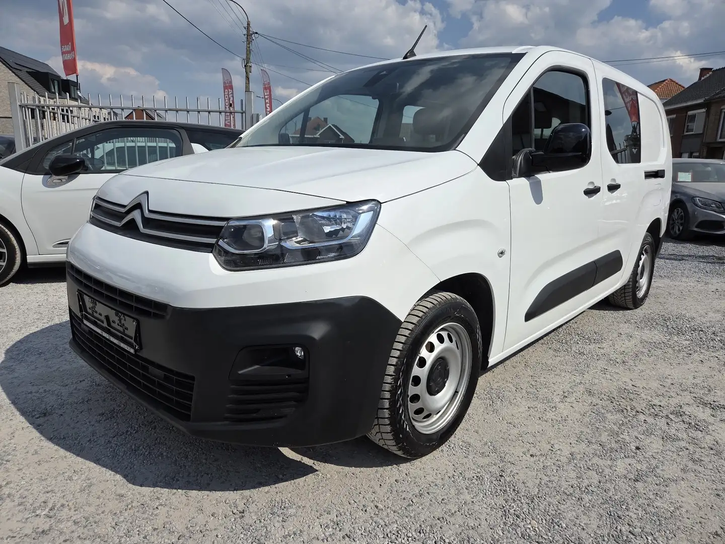 Citroen Berlingo 1.5HDI☆DUBBELCABINE☆CRUIS☆CARPLAY☆DAB☆5ZIT☆BTW INC Blanc - 1