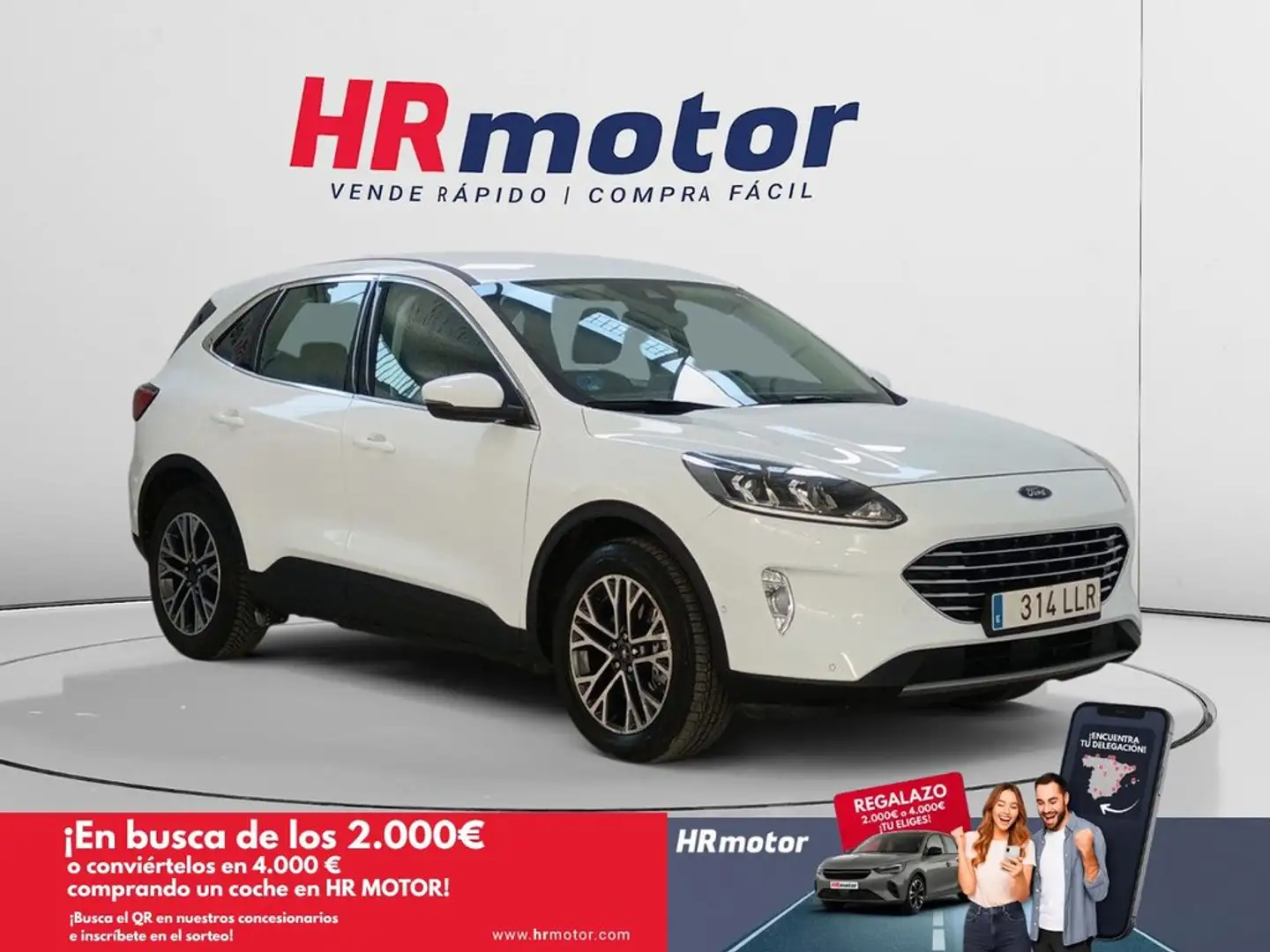 Ford Kuga PHEV Titanium Blanc - 1