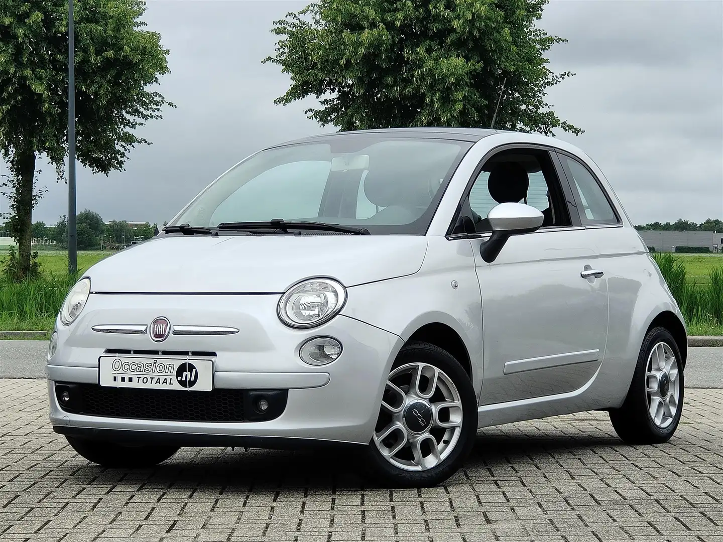 Fiat 500 1.2 Lounge | Panorama | Airco Grigio - 1