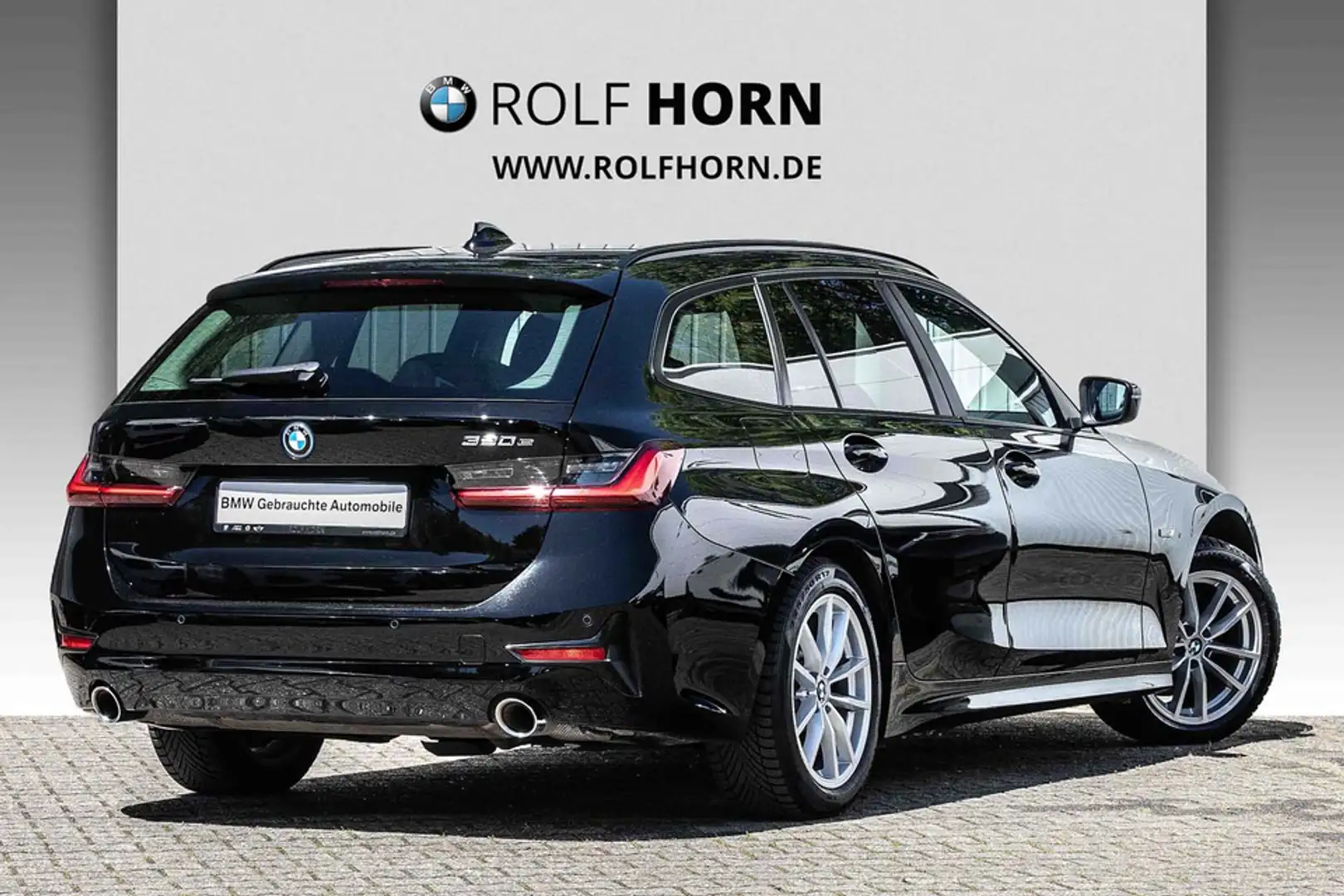 BMW 320 e Touring Aut. Sportsitze PDC Navi LED Klima. Schwarz - 2