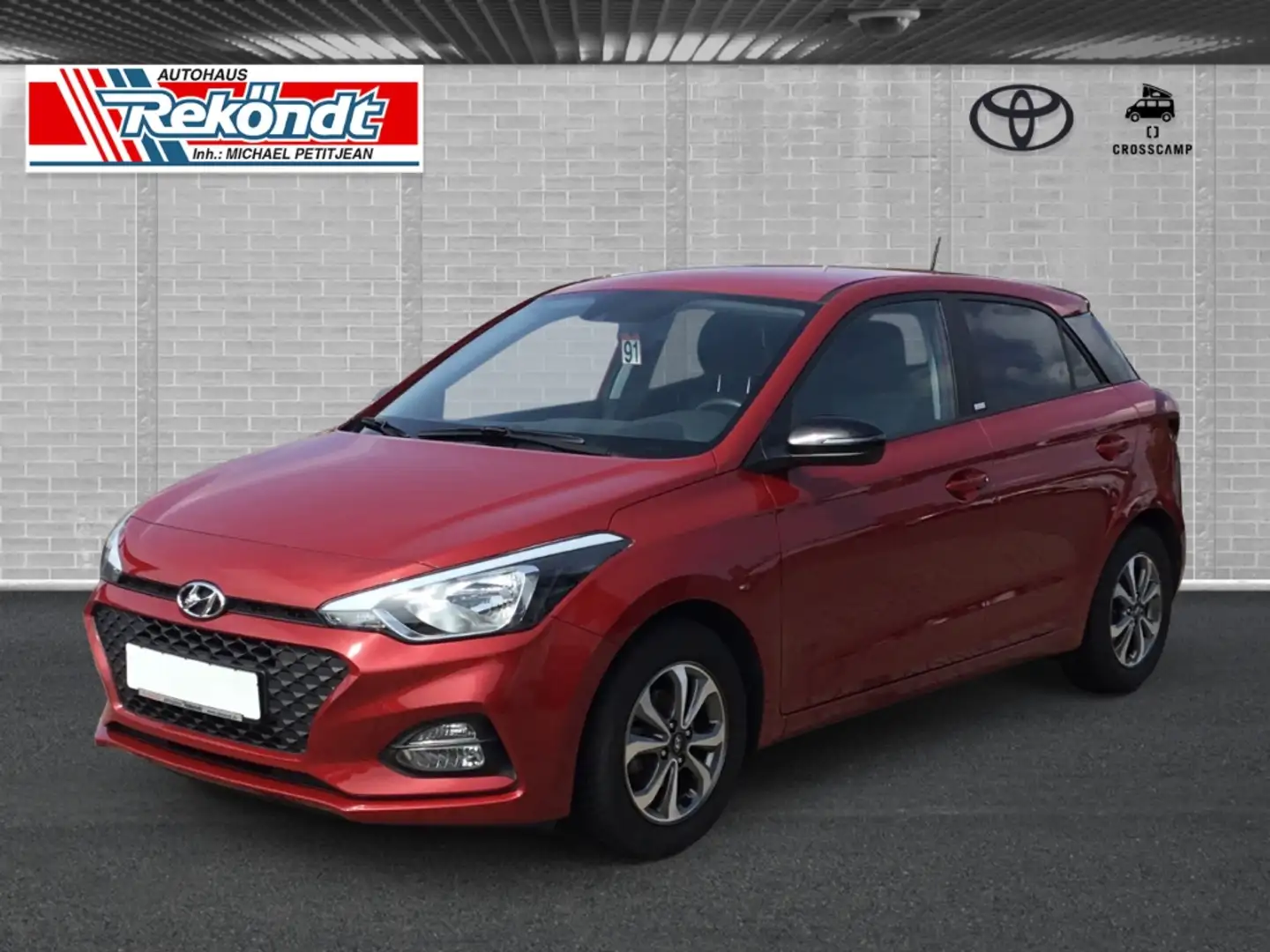Hyundai i20 Advantage 1.2 SHZ LHZ RFK PDC KLIMA TEMPOMAT Piros - 1