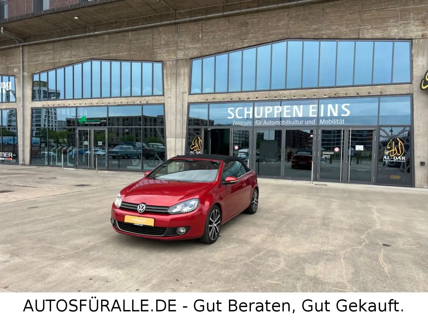 Volkswagen Golf VI*Cabrio*Exclusive*Leder*8Fach*SHeft*TOP! Rot - 1