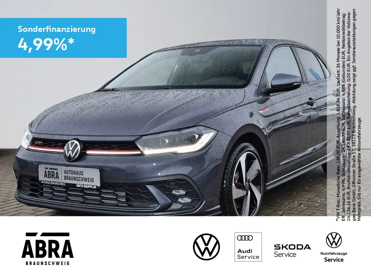 Volkswagen Polo GTI 2.0 l TSI DSG CAM+GRA+SHZ Grau - 1
