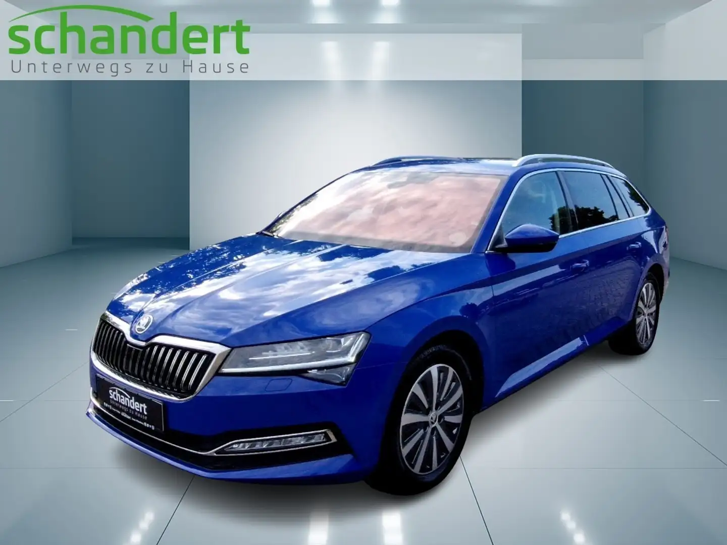 Skoda Superb Combi 2.0 TDI Style DSG Matrix Navi AHK Klima Blau - 1