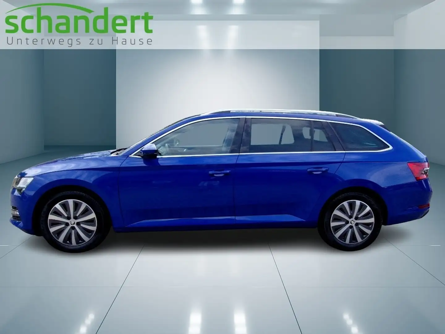 Skoda Superb Combi 2.0 TDI Style DSG Matrix Navi AHK Klima Blau - 2