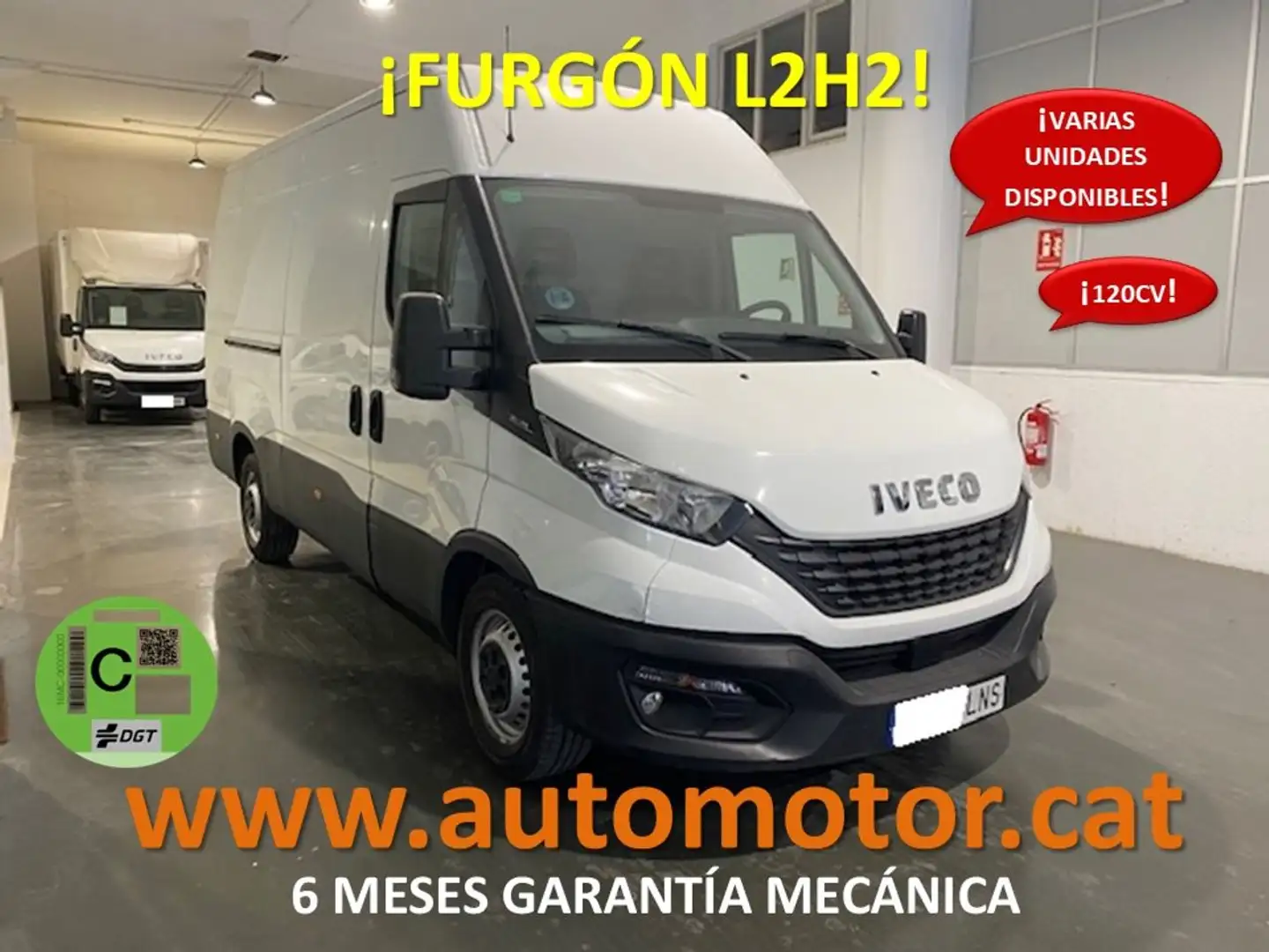 Iveco Daily Furgón 35S12 V 3520L H2 12.0 116 Blanc - 1