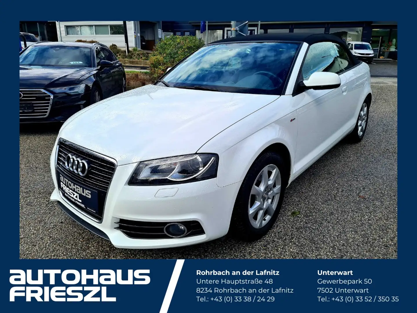 Audi A3 Cabriolet 1,2 TFSI S-LINE Exterior Paket, Top Z... Weiß - 1