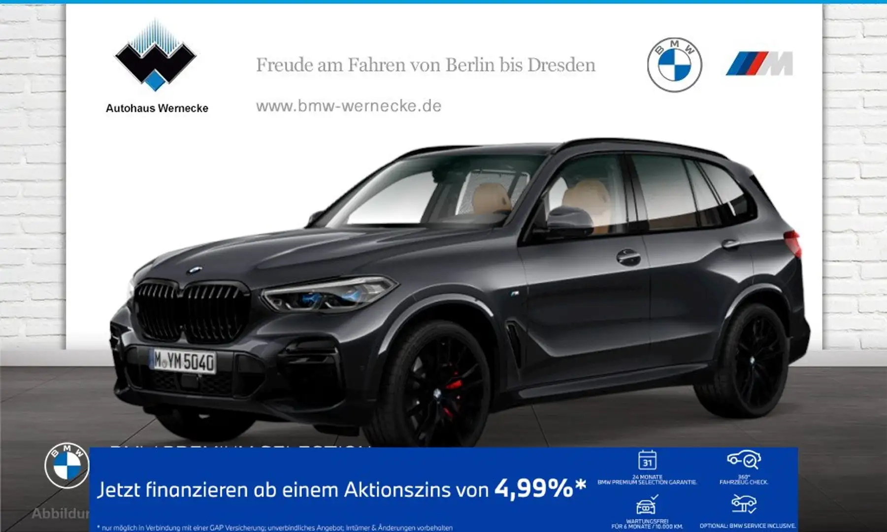 BMW X5 xDrive30d M Sportpaket Head-Up HiFi DAB WLAN Grau - 1