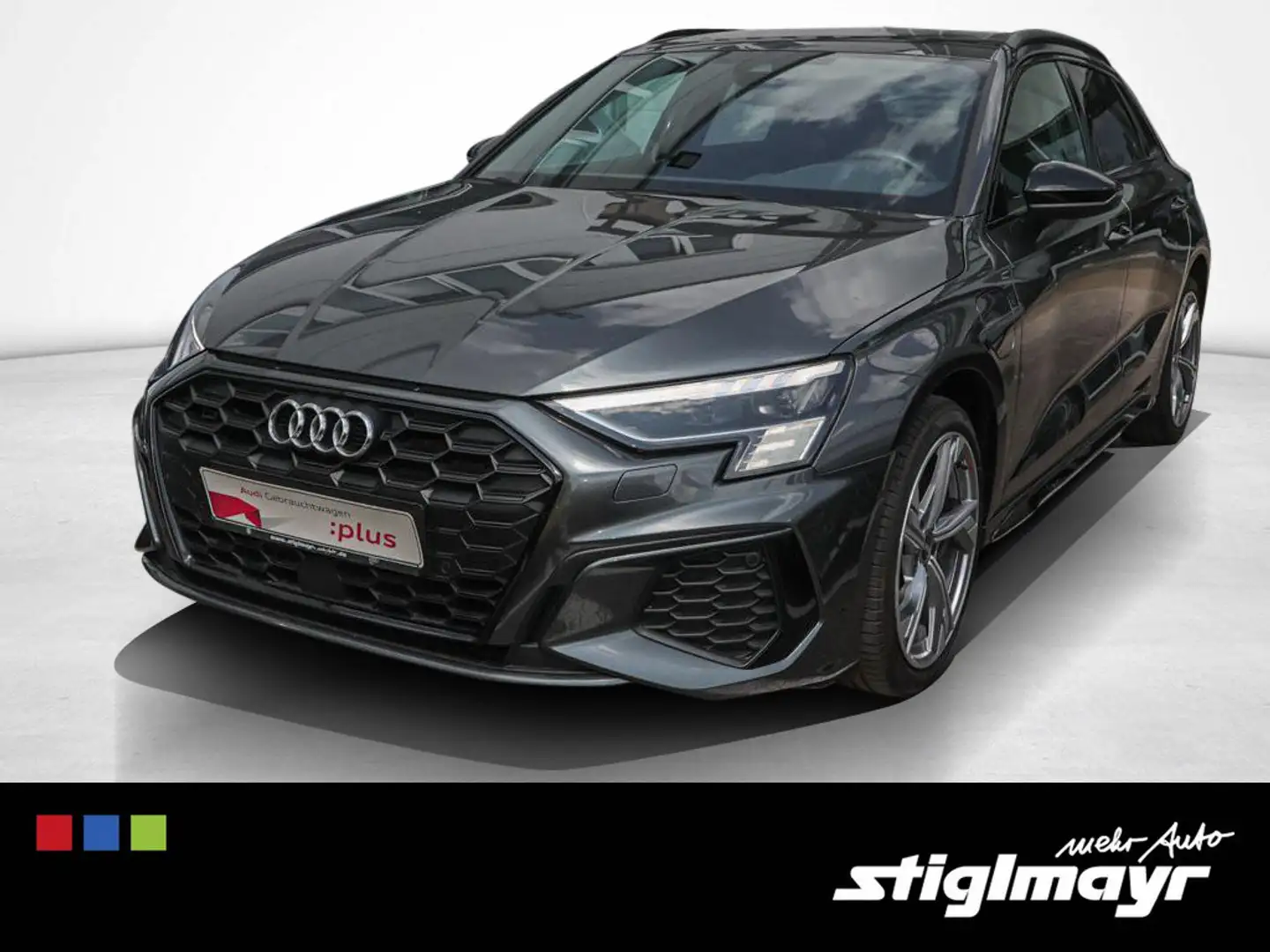 Audi A3 S-line 45 TFSIe AHK+B&O+MATRIX+NAVI Gris - 1
