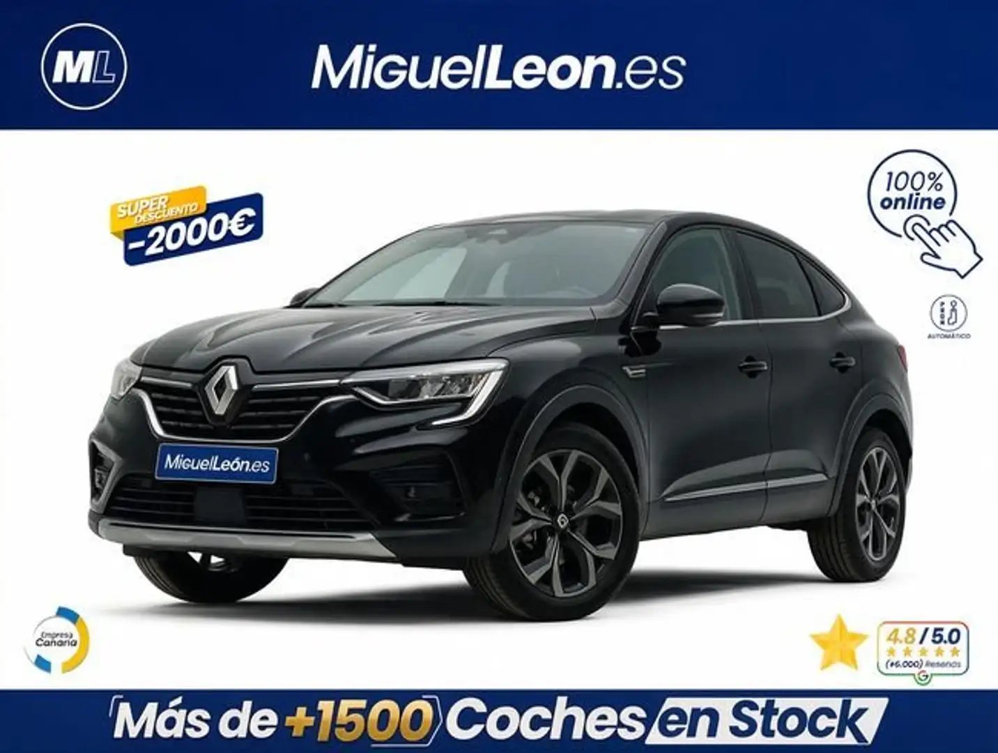 Renault Arkana Techno E-TECH full hybrid 105kW(145CV) Negro - 1