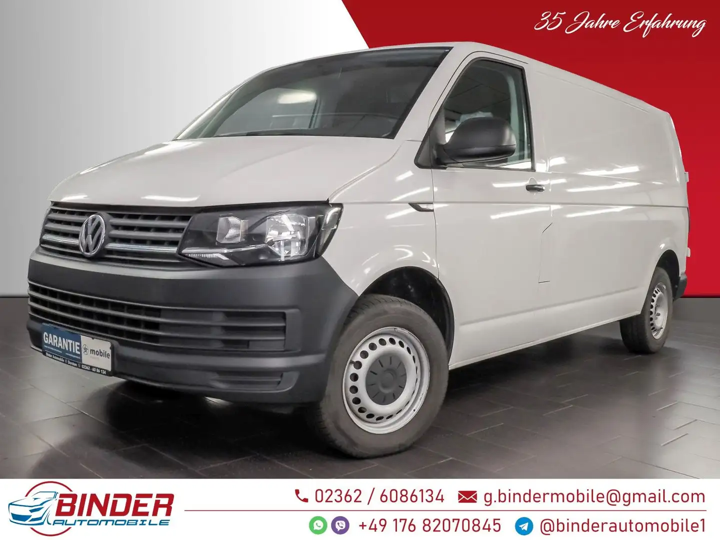 Volkswagen T6 Transporter Kasten LANG*GARANTIE*TOP* Weiß - 1