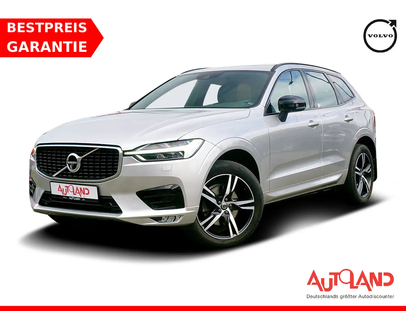 Volvo XC60 2.0 R Design 2WD LED Navi ACC HarmanKardon Silber - 1