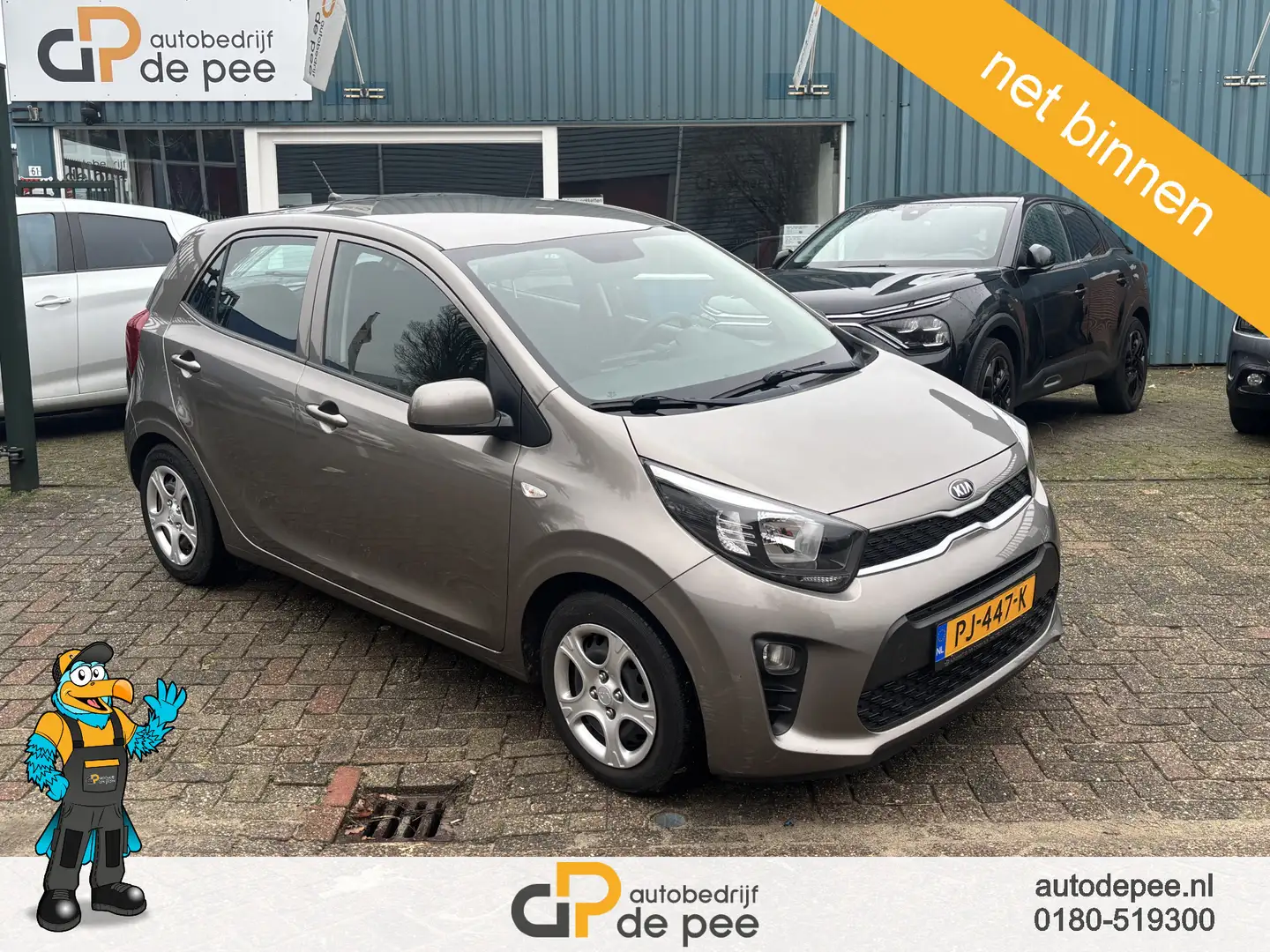 Kia Picanto 1.0 CVVT EconomyPlusLine GARANTIE/5-DEURS/AIRCO/BL Grijs - 1