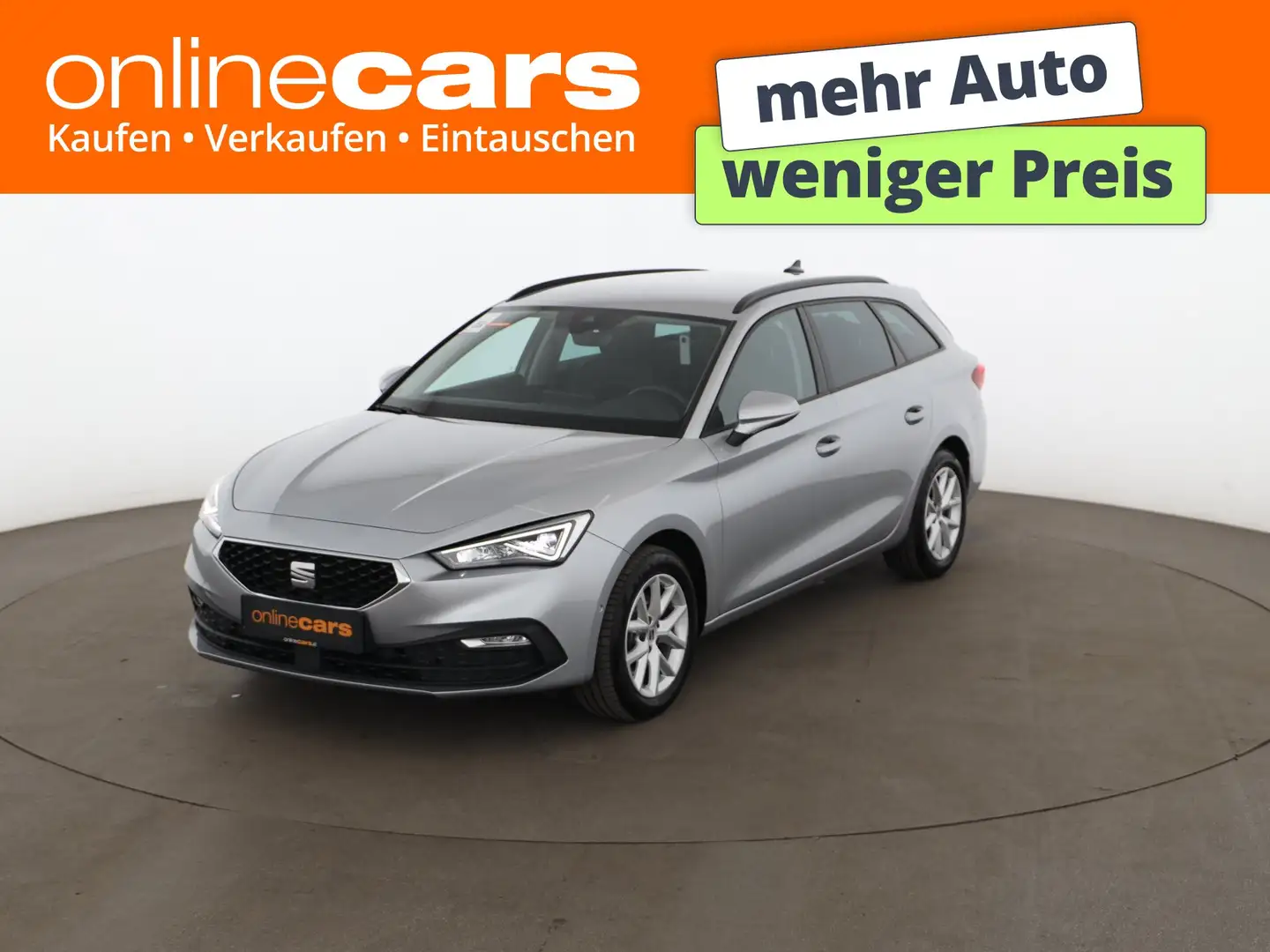 SEAT Leon Sportstourer 2.0 TDI Style Aut LED AHK RADAR Silber - 1