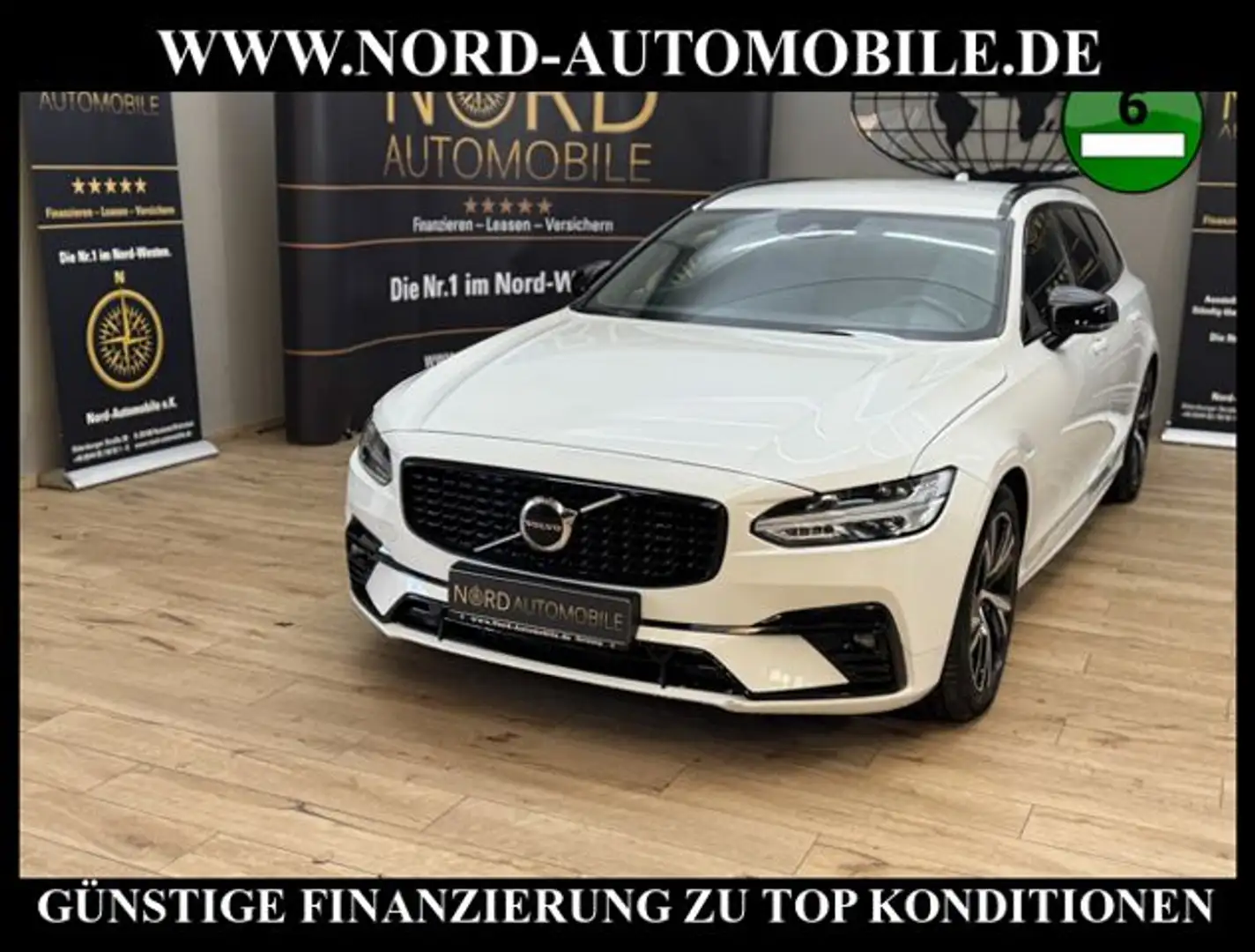 Volvo V90 Kombi B4 B R-Design *LED*H&K*KAM*MEGA-KM* R Design Weiß - 1