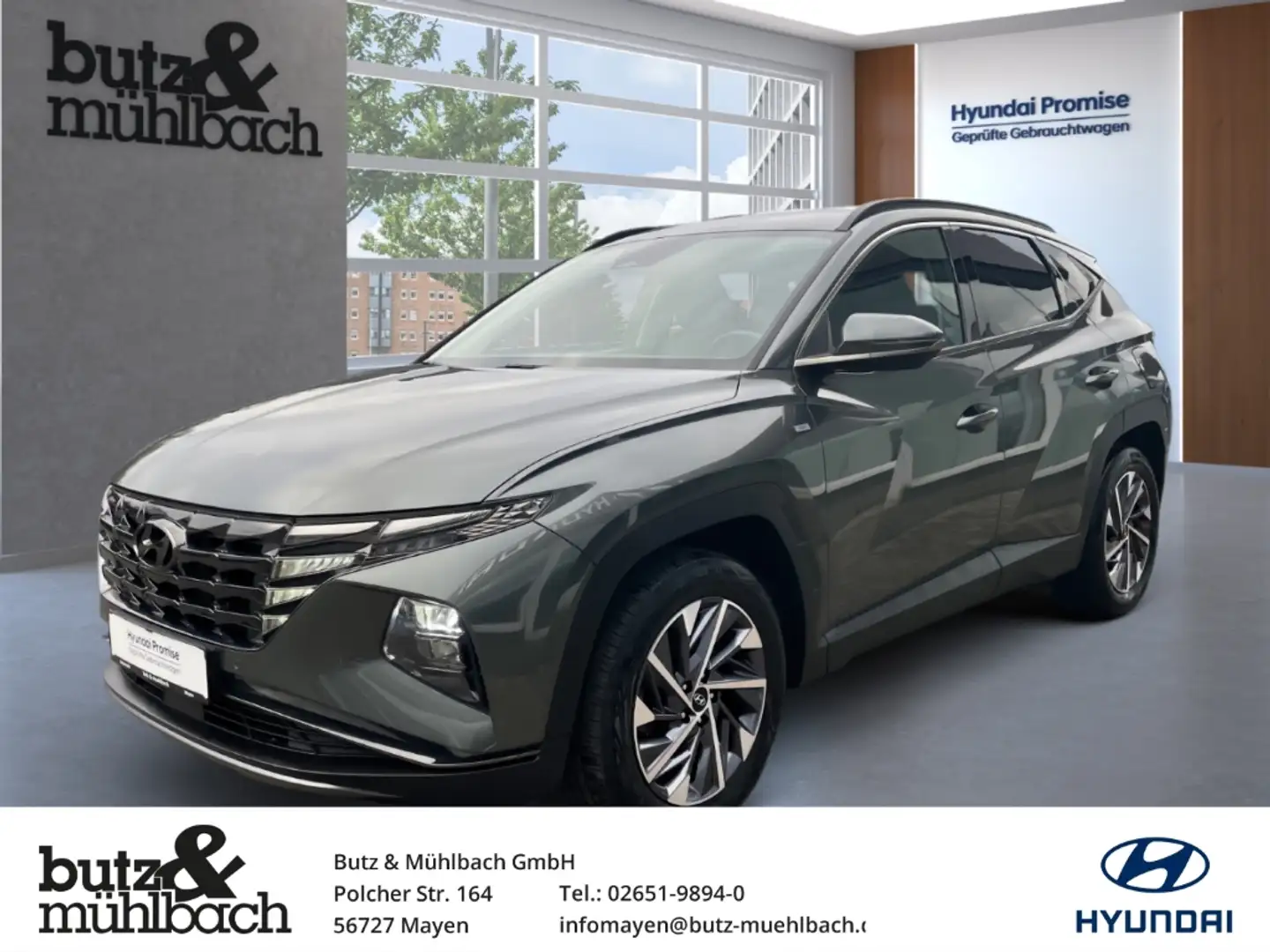 Hyundai TUCSON 1.6L 150PS 7-DCT 2WD TREND-MAYEN Gris - 1
