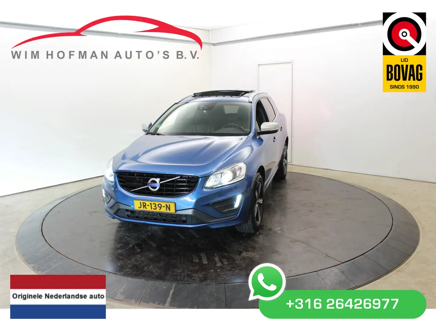 Volvo XC60 2.0 D4 FWD R-Design Panodak Automaat NL Auto € 193 Blauw - 1