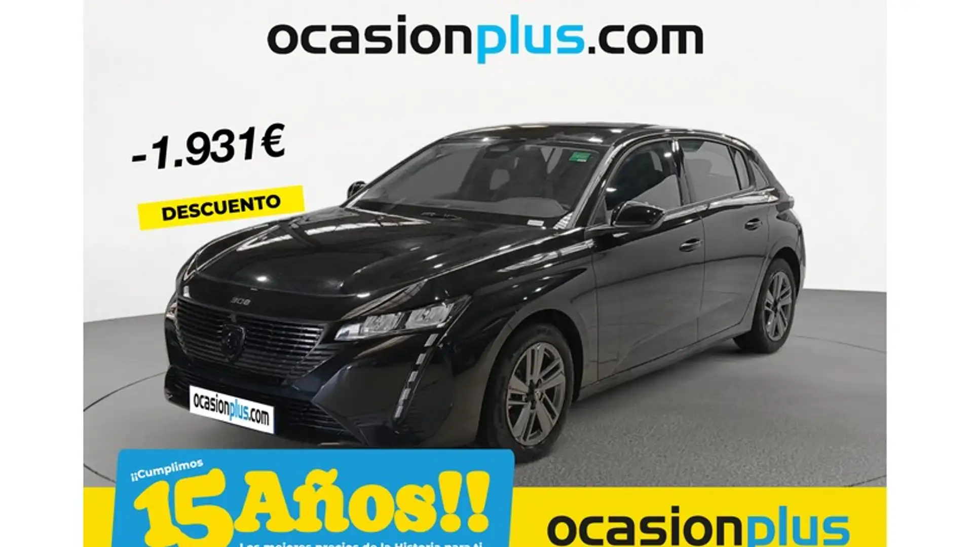 Peugeot 308 1.2 PureTech S&S Active EAT8 130 Noir - 1