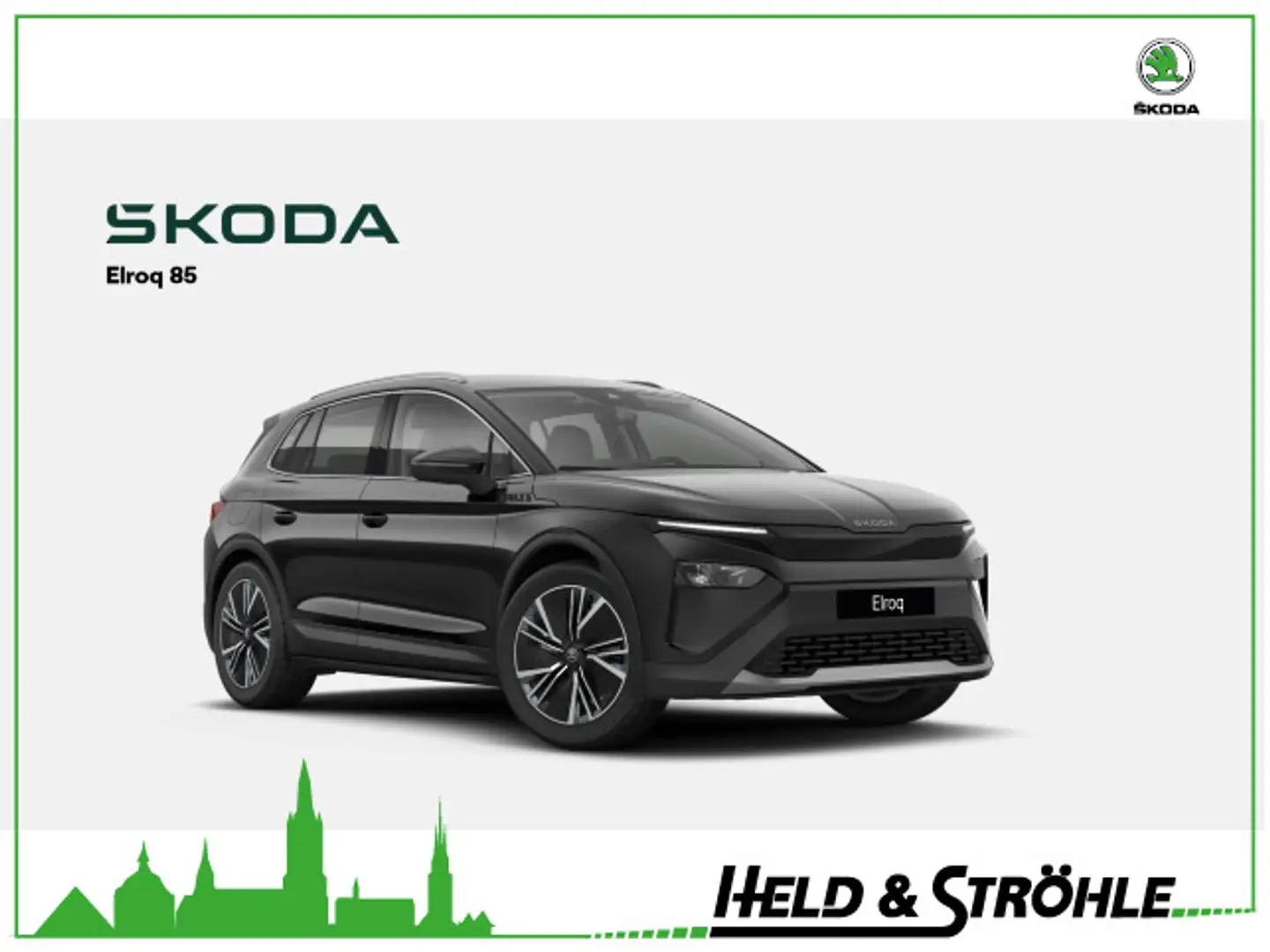 Skoda Elroq 85 - AHK HUD MEMORY SHZ WÄPU #Lagerwagen Schwarz - 1