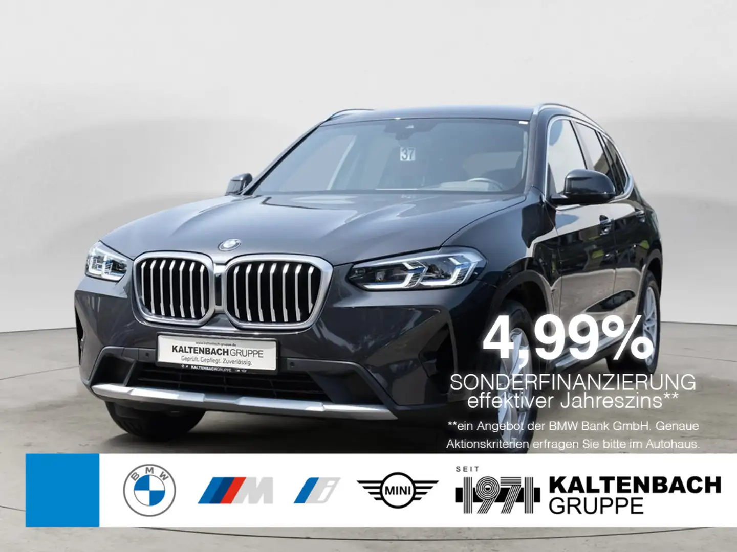 BMW X3 xDrive 20d FACEL. AHK LASER LED W-LAN NAVI Grijs - 1