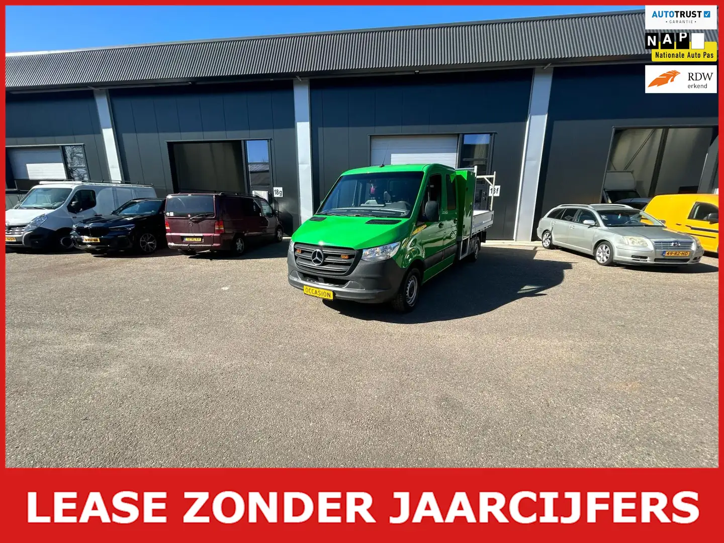 Mercedes-Benz Sprinter 314 2.2 CDI 432 DC pick up l4 maxi Groen - 1