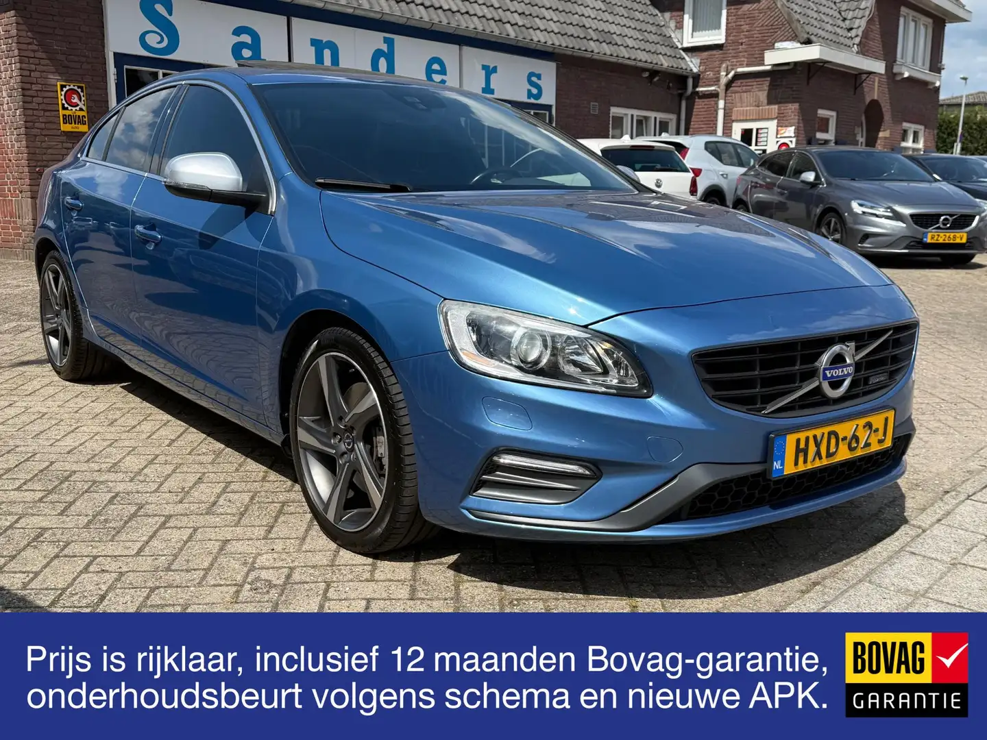Volvo S60 2.0 T5 245 pk Geartronic R-Design Blauw - 1