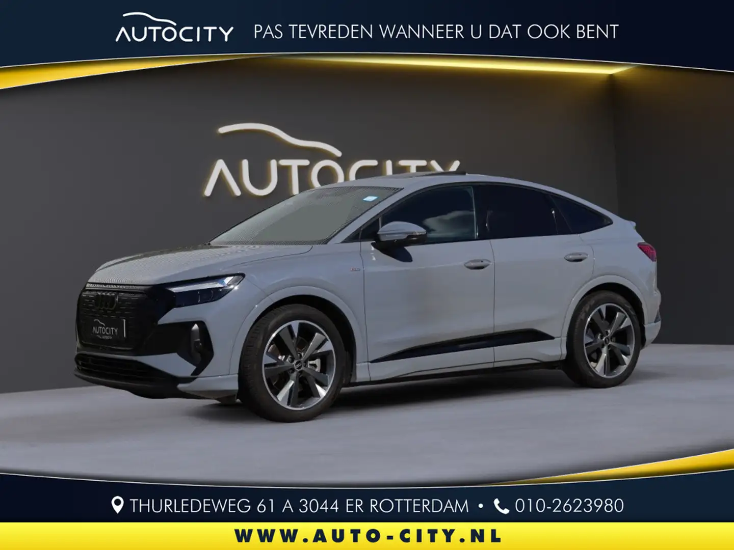 Audi Q4 e-tron Sportback 50 quattro S Line Pano l Camera l SONOS Grijs - 1