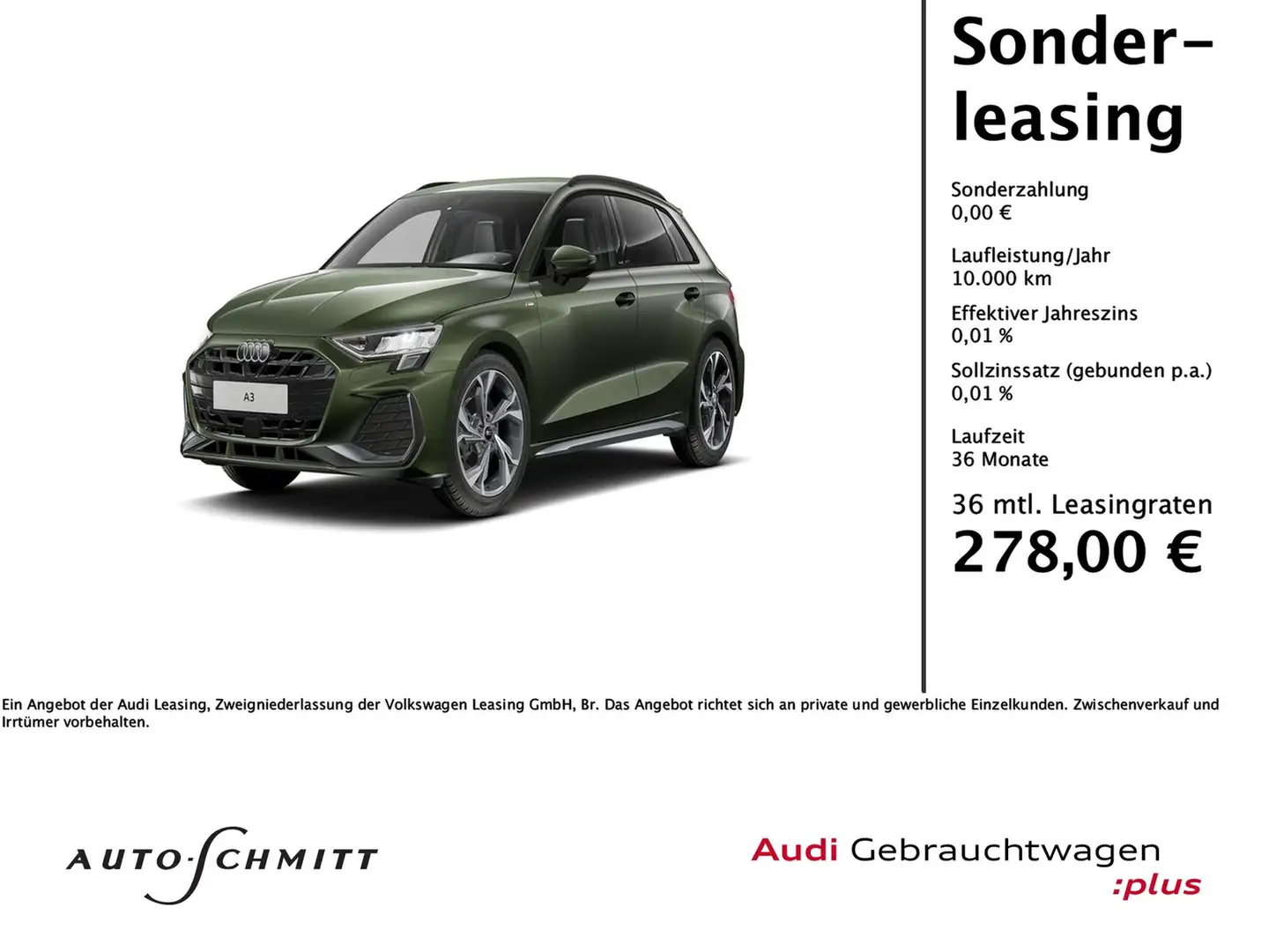 Audi A3 Sportback 30 TFSI S line SONOS Navi Assistenzpa... Vert - 1