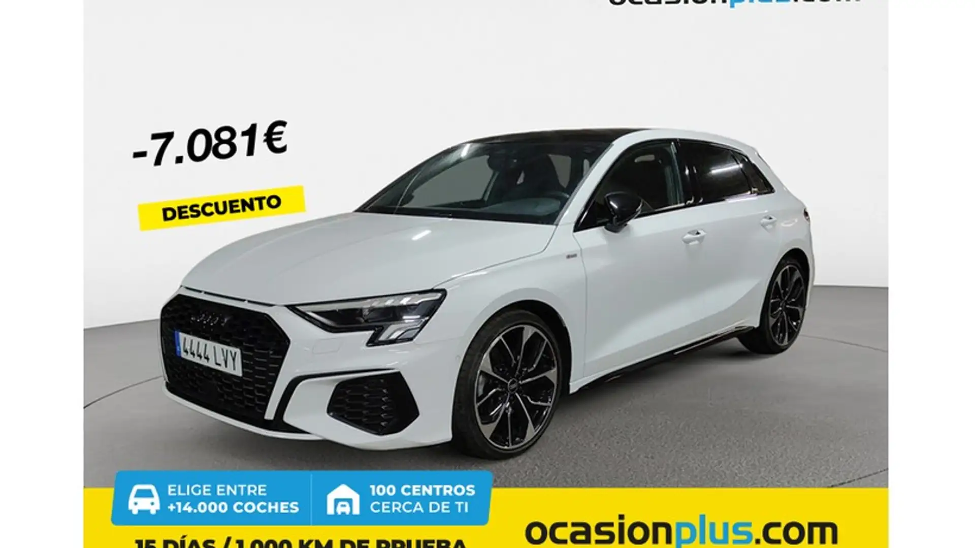 Audi A3 Sportback 35 TFSI Black line S tronic Weiß - 1