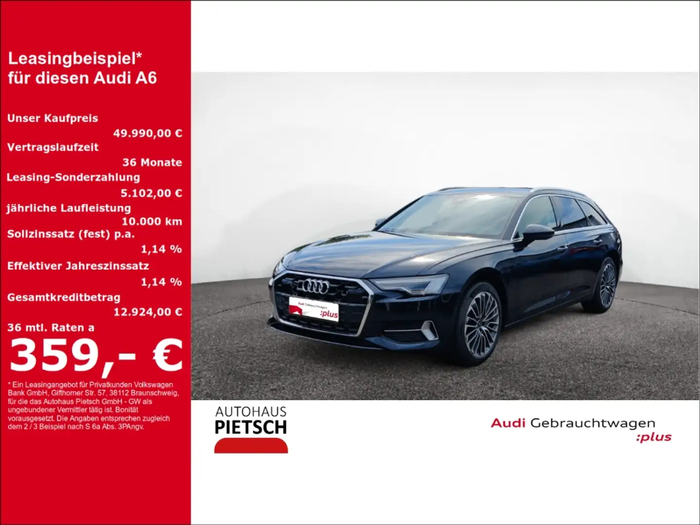 Audi A6 Avant 50 TFSIe quattro advanced Matrix AHK Blau - 1