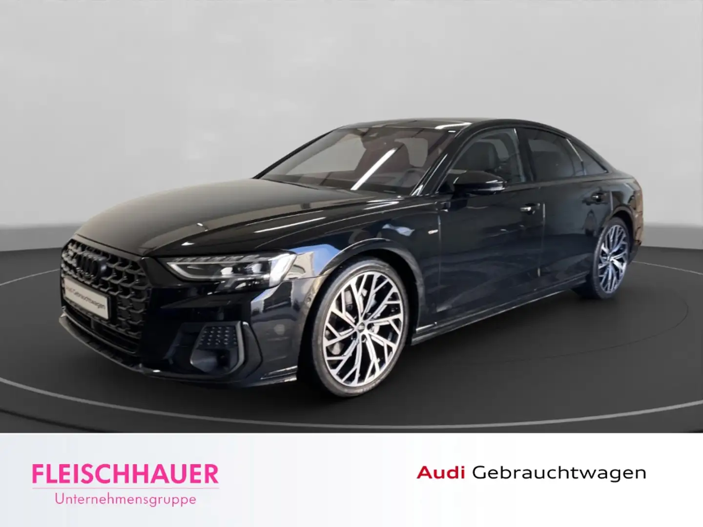 Audi A8 50 TDI quattro LED HUD Leder ACC Massagesitze Stan Schwarz - 1