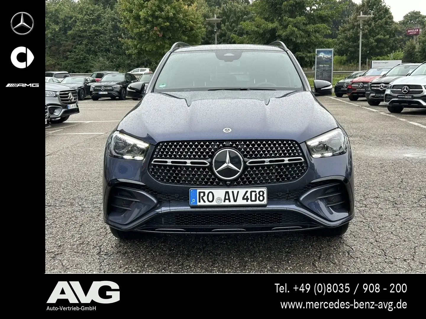 Mercedes-Benz GLE 450 GLE 450 d 4M AMG Pano HuD Multibeam Burmester® Blau - 2