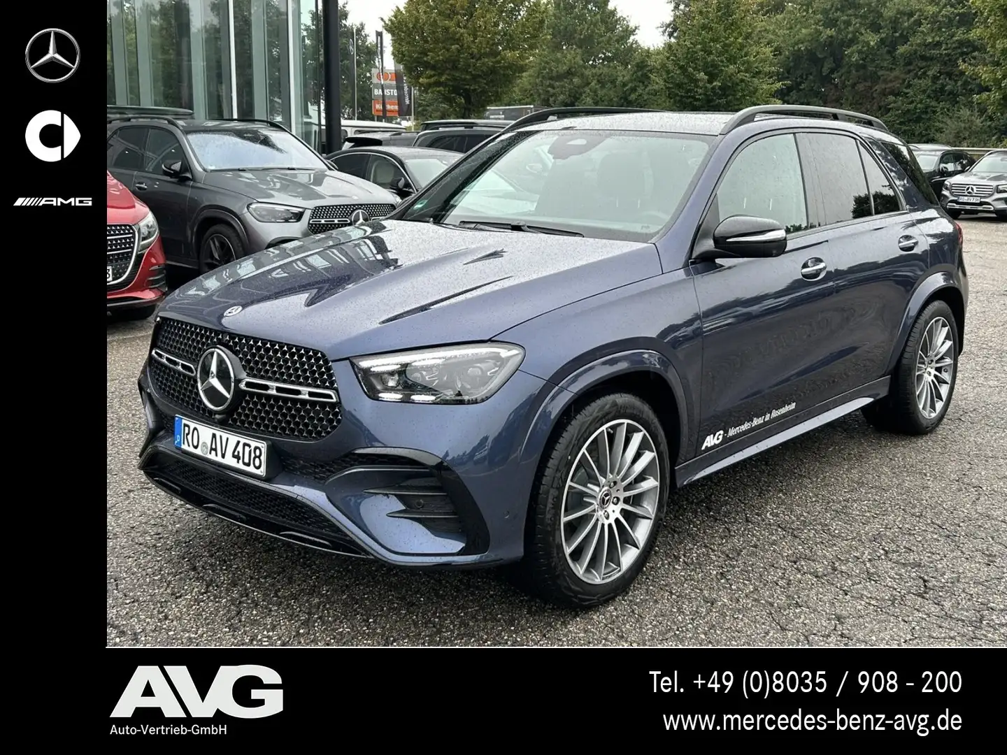 Mercedes-Benz GLE 450 GLE 450 d 4M AMG Pano HuD Multibeam Burmester® Blau - 1