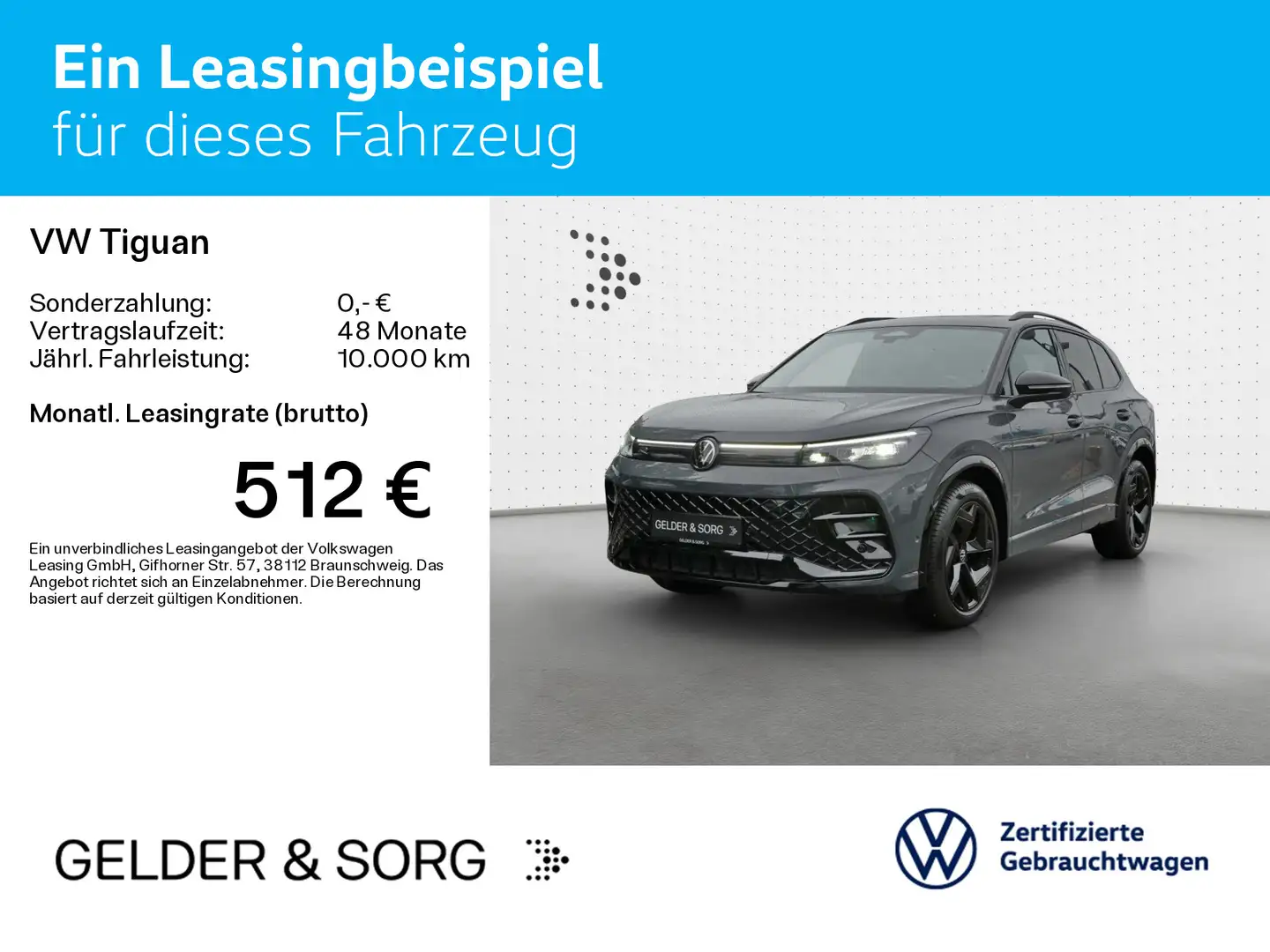 Volkswagen Tiguan 2.0 TDI R-Line 19Zol*Massage*HuD*Pan*AHK* Gris - 2