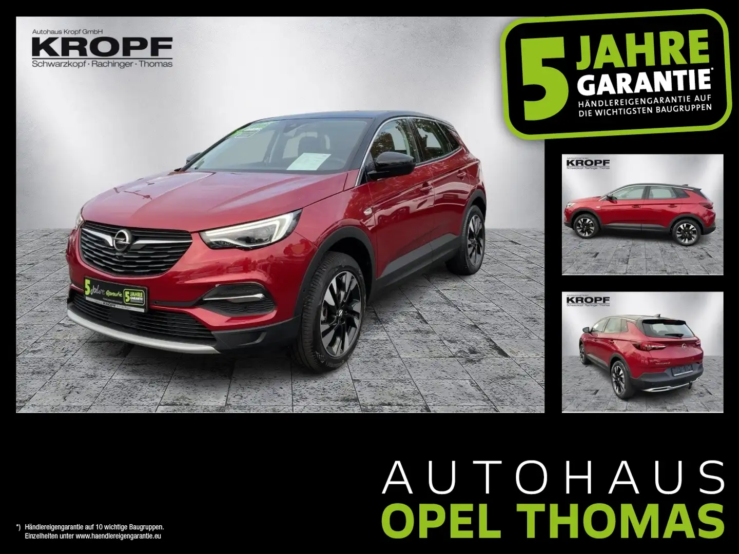 Opel Grandland 1.2 Turbo INNOVATION LED+Navi+SHZ+360 Rouge - 1