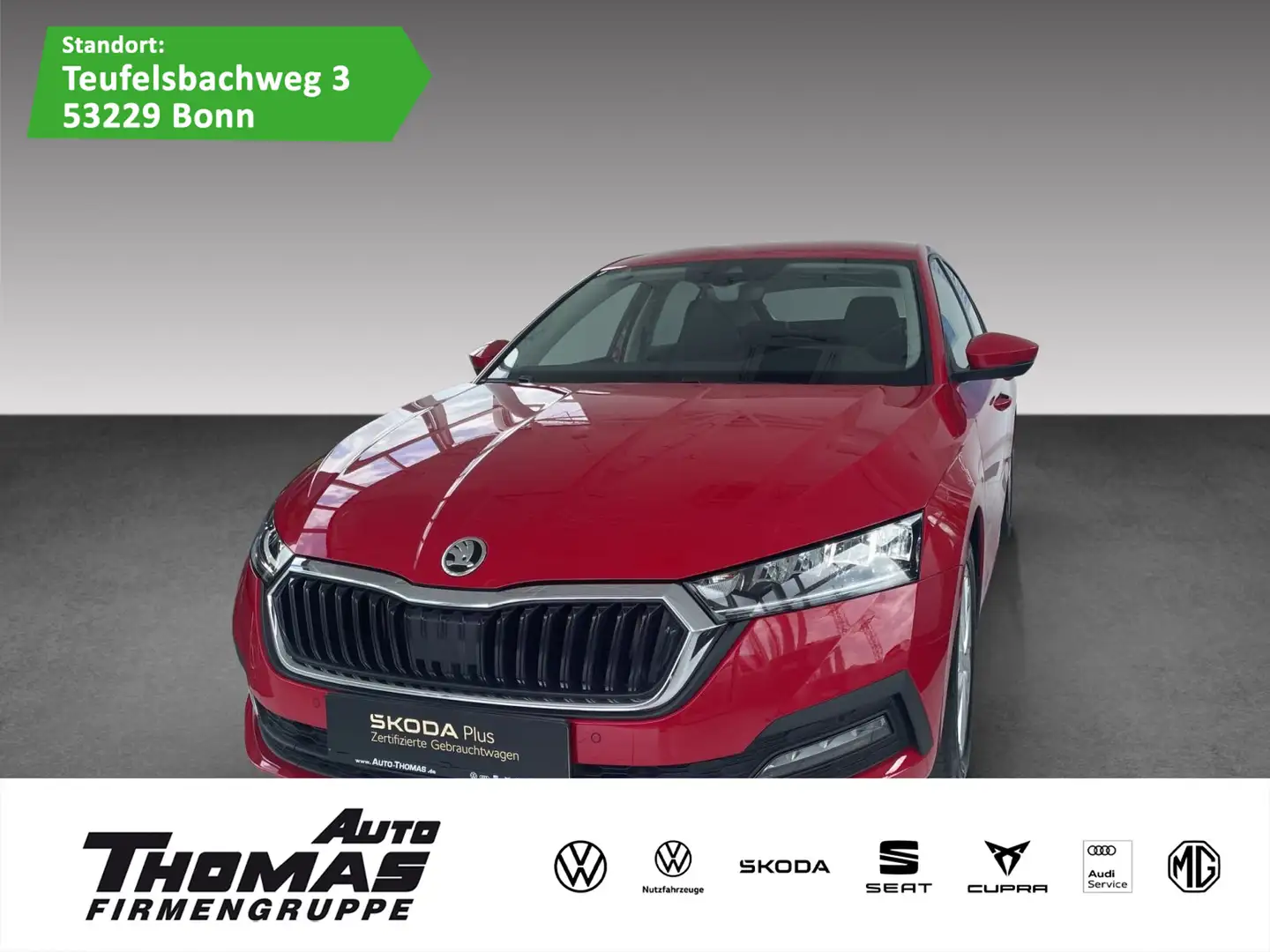 Skoda Octavia Lim. Ambition 1.5 TSI e-tec DSG LED PDC Piros - 1