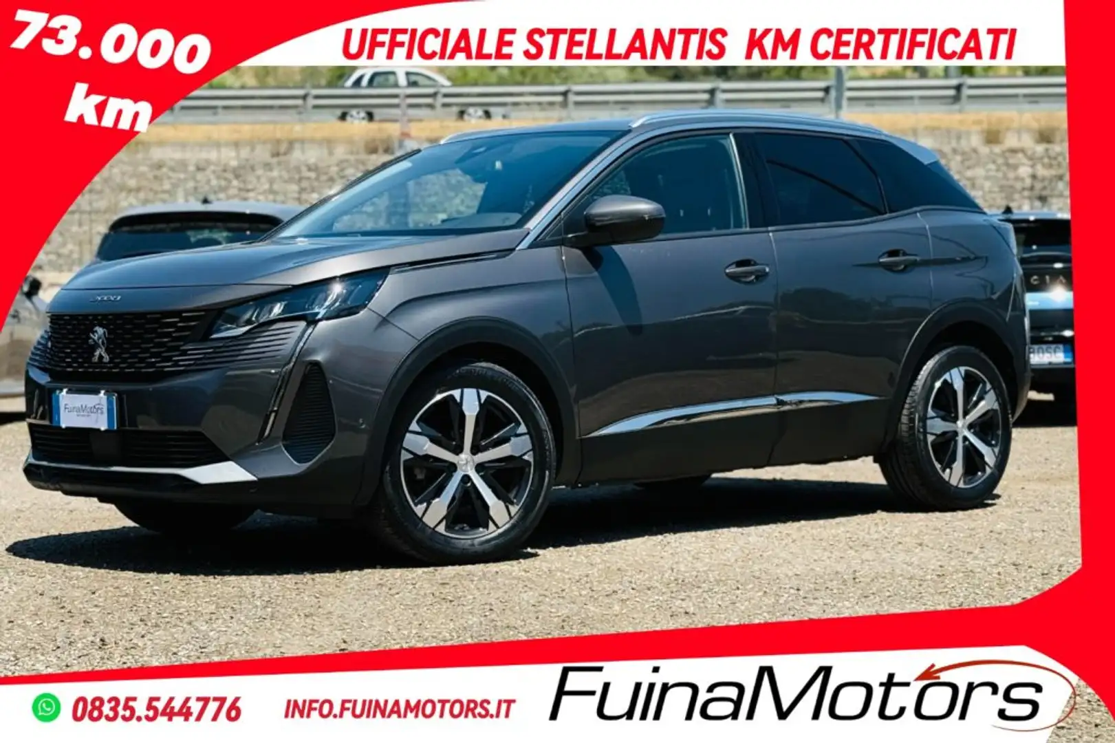 Peugeot 3008 BlueHDi 130 S&S EAT8 Allure Pack Grigio - 1