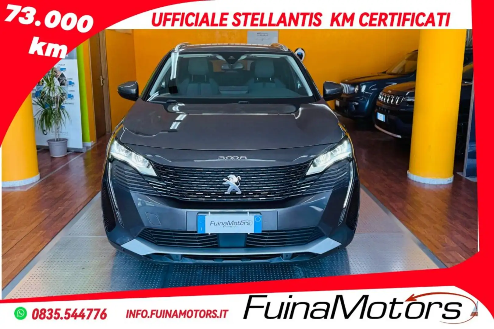 Peugeot 3008 BlueHDi 130 S&S EAT8 Allure Pack Grigio - 2