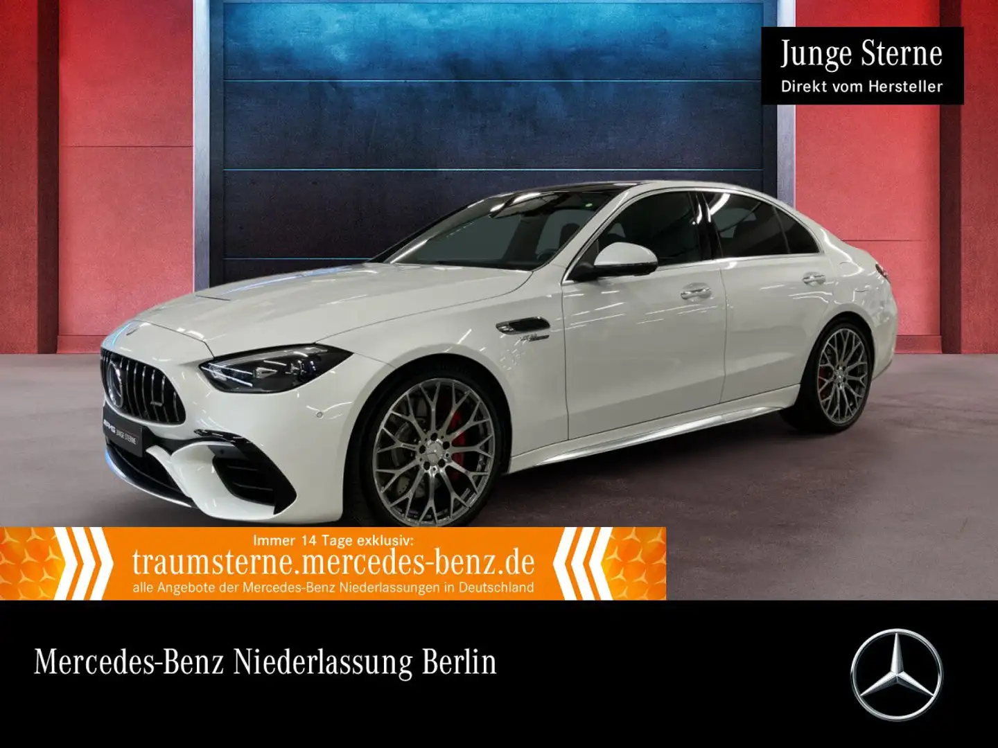 Mercedes-Benz C 63 AMG C 63 S E DRIVERS+PANO+360+BURMESTER+PERFSITZE+9G Weiß - 1