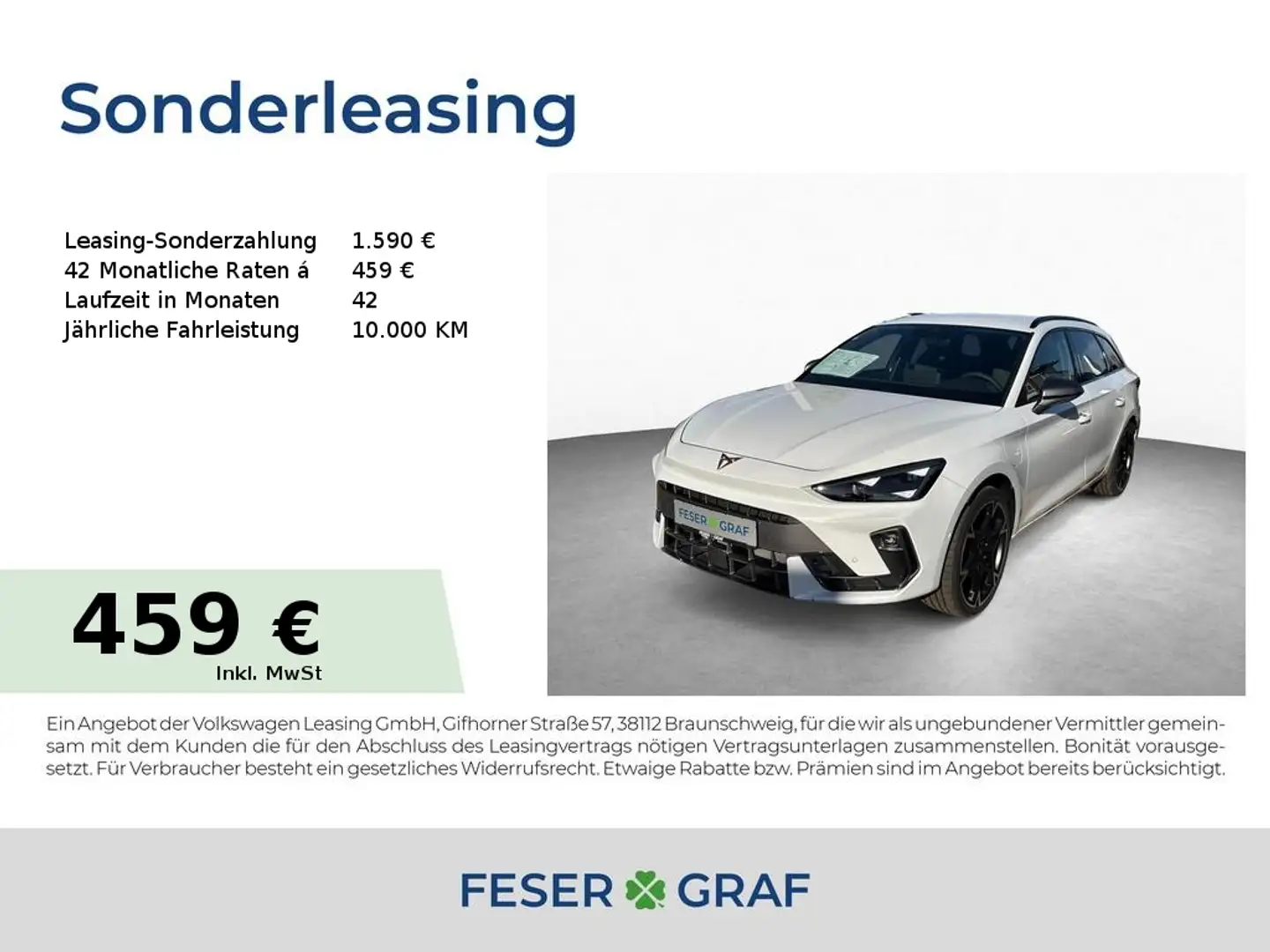 CUPRA Leon Sporstourer VZ 1.5 eHYBRID AHK MATRIX NAVI SENNHEI Wit - 1