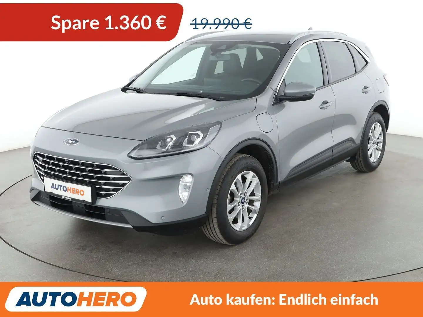 Ford Kuga 2.5 Plug-in Hybrid Titanium X Aut.*NAVI*LED*SPUR* Argent - 1